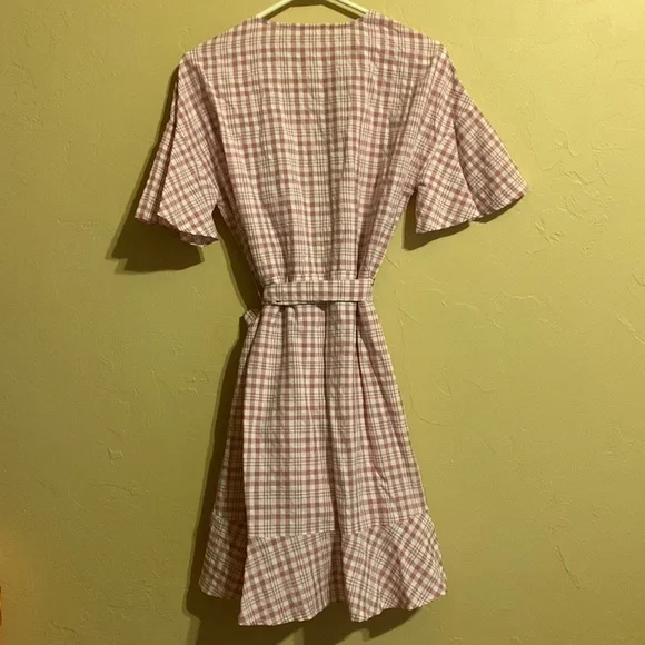 Checked Entro Dress Size Medium - Picture 3 of 3